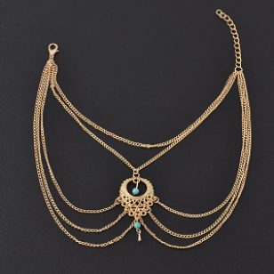 Enkelbandje Turqouise Ibiza